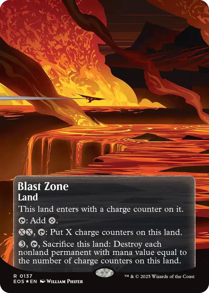 Blast Zone  137/0 (Edge of Eternities: Stellar Sights)  - Borderless Galaxy Foil | Good Games Adelaide SA