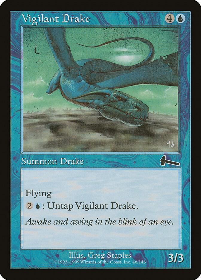 Vigilant Drake 46 (Urza's Legacy)  - Foil | Good Games Adelaide SA