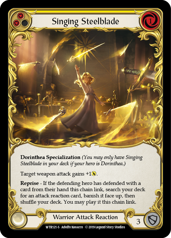 Singing Steelblade [WTR121-S] Alpha Print Rainbow Foil | Good Games Adelaide SA