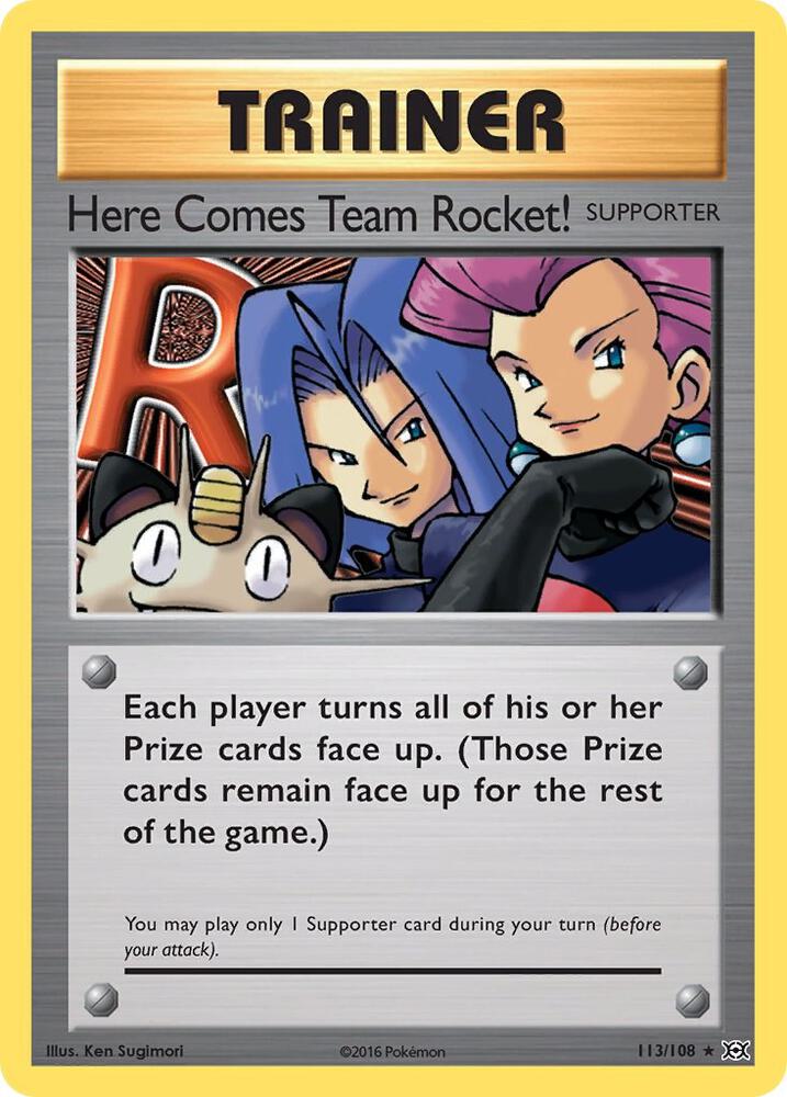 Here Comes Team Rocket 113/108 (XY - Evolutions)  | Good Games Adelaide SA