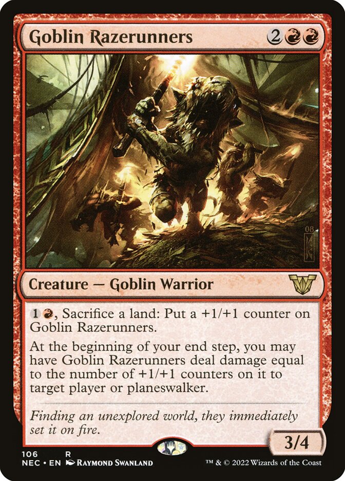 Goblin Razerunners 106 (Commander: Kamigawa: Neon Dynasty)  | Good Games Adelaide SA