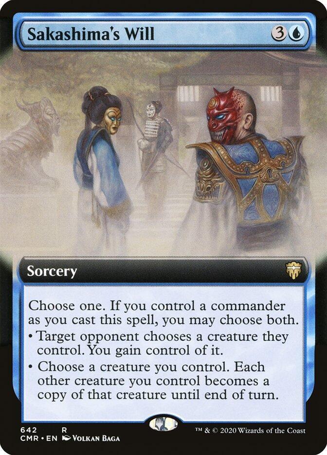 Sakashima's Will 642 (Commander Legends)  - Extended Art Foil | Good Games Adelaide SA