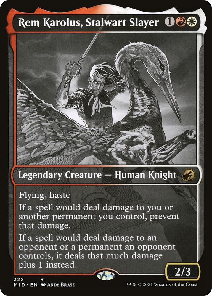 Rem Karolus Stalwart Slayer Showcase 322 (Innistrad: Midnight Hunt)  | Good Games Adelaide SA