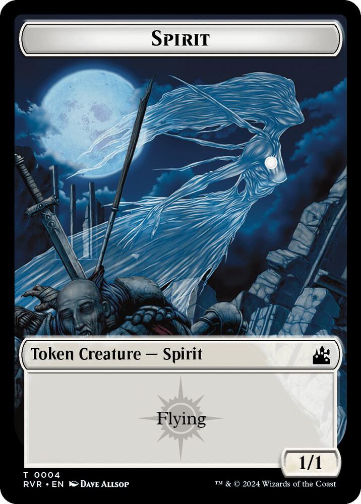 Spirit Token 0004 4 (Ravnica Remastered)  | Good Games Adelaide SA
