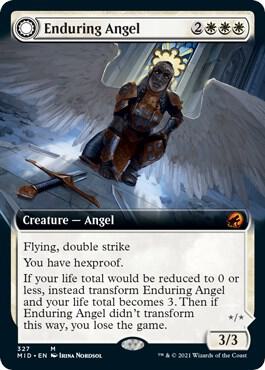 Enduring Angel Extended Art 327 (Innistrad: Midnight Hunt)  | Good Games Adelaide SA