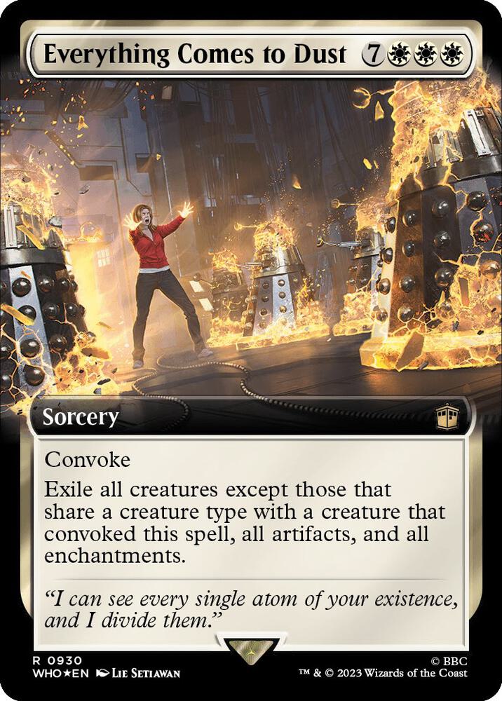 Everything Comes to Dust 930 (Universes Beyond: Doctor Who)  - Foil | Good Games Adelaide SA