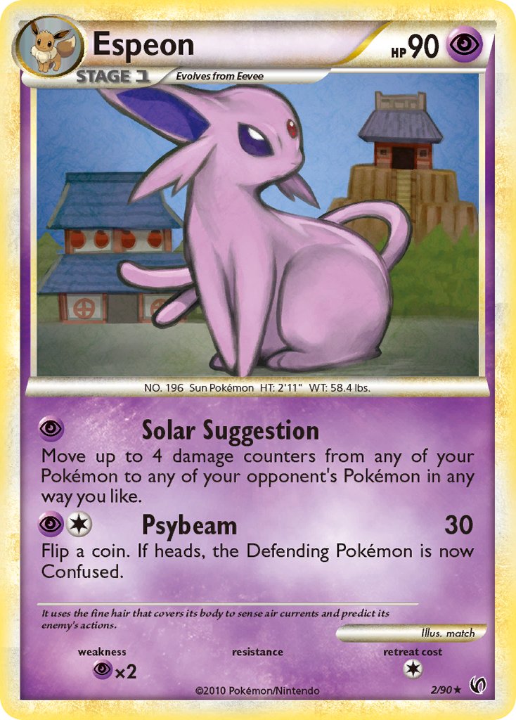 Espeon (2/90) (Theme Deck Exclusive) [HeartGold & SoulSilver: Undaunted] | Good Games Adelaide SA