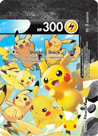 Pikachu V-UNION (SWSH140) (Celebrations) [Sword & Shield: Black Star Promos] | Good Games Adelaide SA