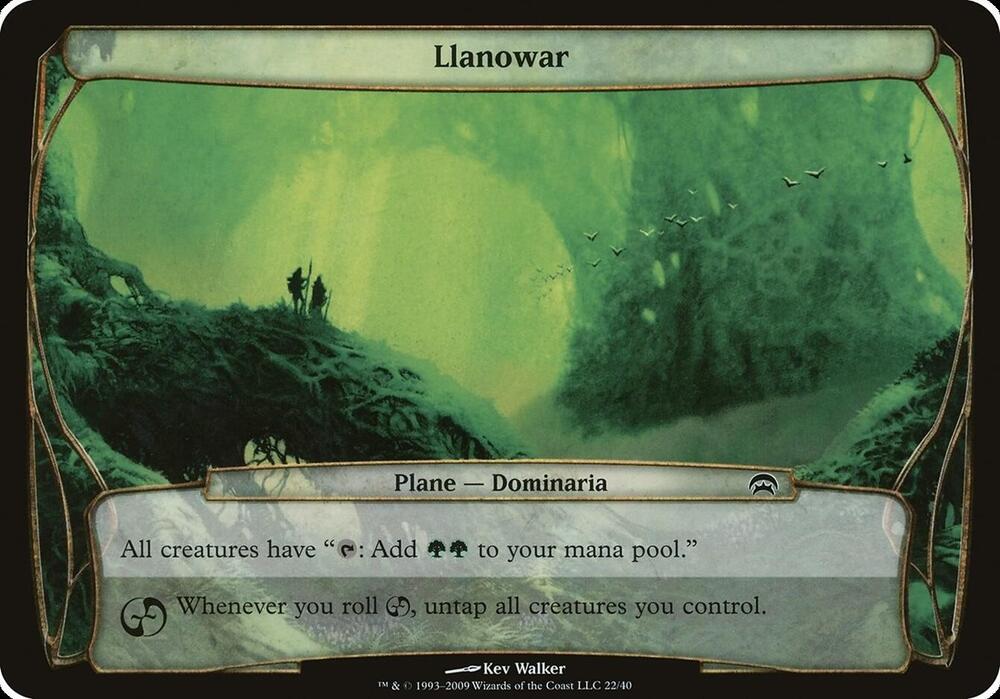Llanowar Planechase  (Oversize Cards)  | Good Games Adelaide SA