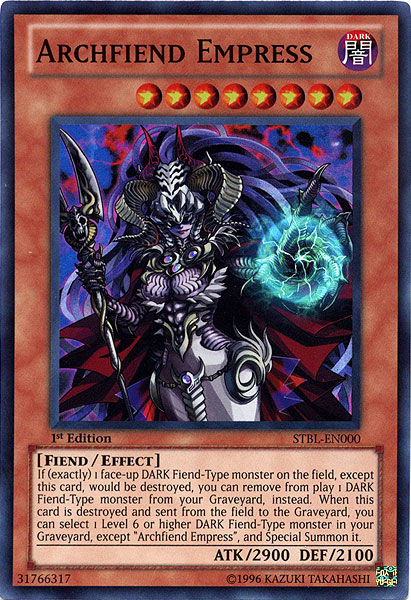 Archfiend Empress [STBL-EN000] Super Rare | Good Games Adelaide SA
