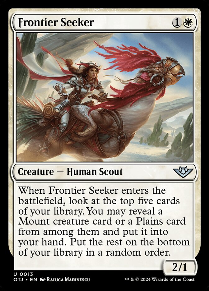 Frontier Seeker 13/286 (Outlaws of Thunder Junction)  | Good Games Adelaide SA