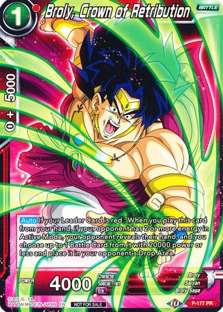 Broly, Crown of Retribution (P-177) [Promotion Cards] | Good Games Adelaide SA