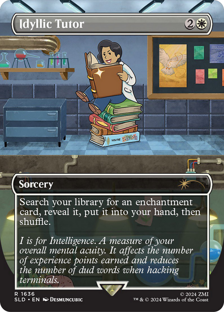 Idyllic Tutor (1636) (Rainbow Foil) [Secret Lair Drop Series] | Good Games Adelaide SA