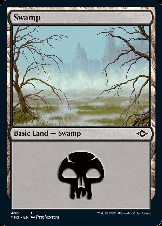 Swamp (486) (Etched Foil) [Modern Horizons 2] | Good Games Adelaide SA