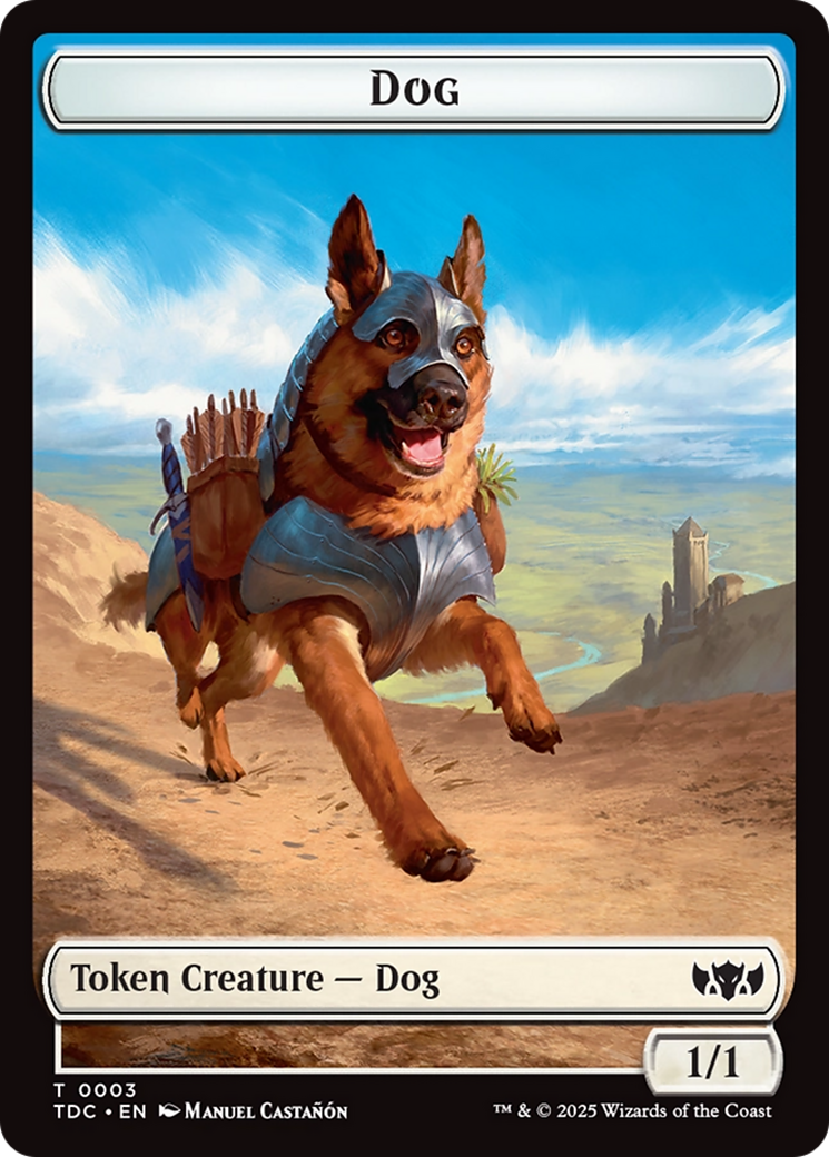 Dog // Goblin Double-Sided Token [Tarkir: Dragonstorm Commander Tokens] | Good Games Adelaide SA