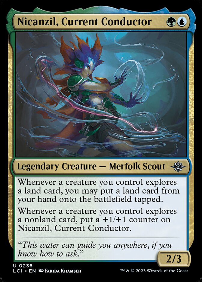 Nicanzil, Current Conductor 236 (The Lost Caverns of Ixalan)  - Foil | Good Games Adelaide SA