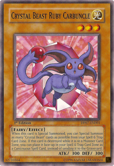 Crystal Beast Ruby Carbuncle [DP07-EN001] Common | Good Games Adelaide SA