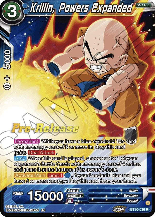 Krillin, Powers Expanded (BT20-036) [Power Absorbed Prerelease Promos] | Good Games Adelaide SA