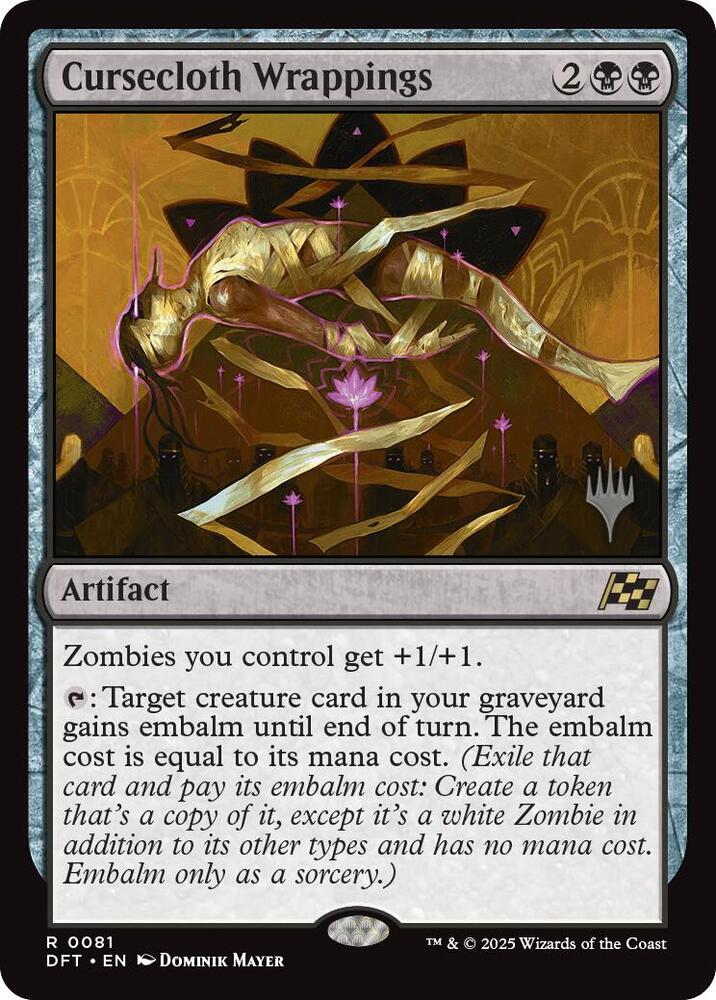 Cursecloth Wrappings 81 (Promo Pack: Aetherdrift)  - Foil | Good Games Adelaide SA