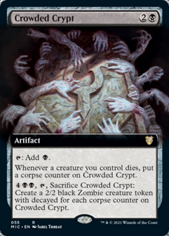 Crowded Crypt (Extended) [Innistrad: Midnight Hunt Commander] | Good Games Adelaide SA