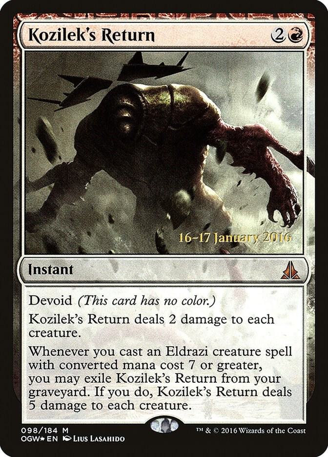 Kozileks Return 98 (Prerelease Cards)  - Foil | Good Games Adelaide SA