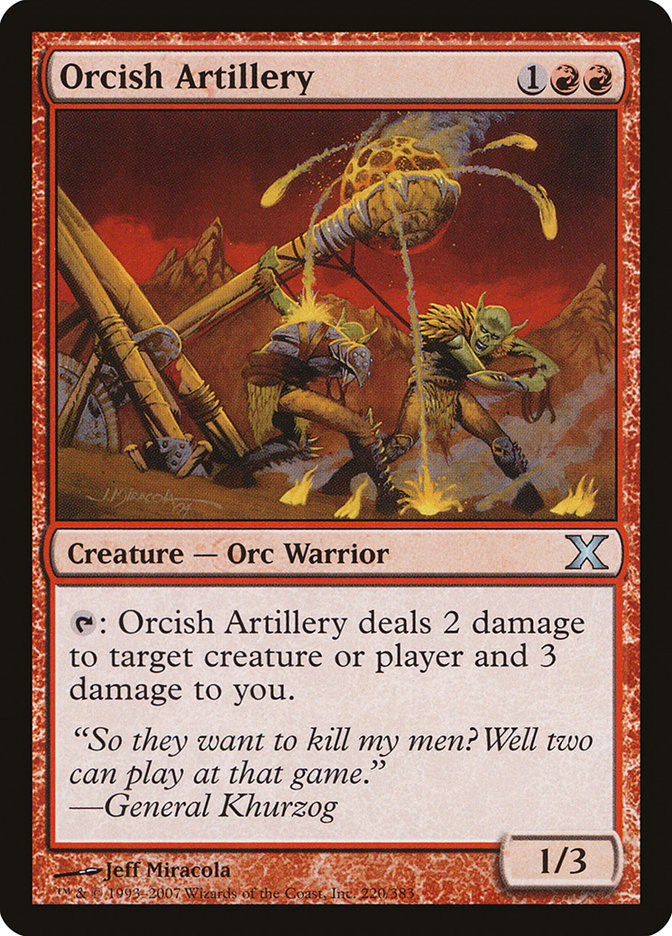 Orcish Artillery 220 (10th Edition)  - Foil | Good Games Adelaide SA