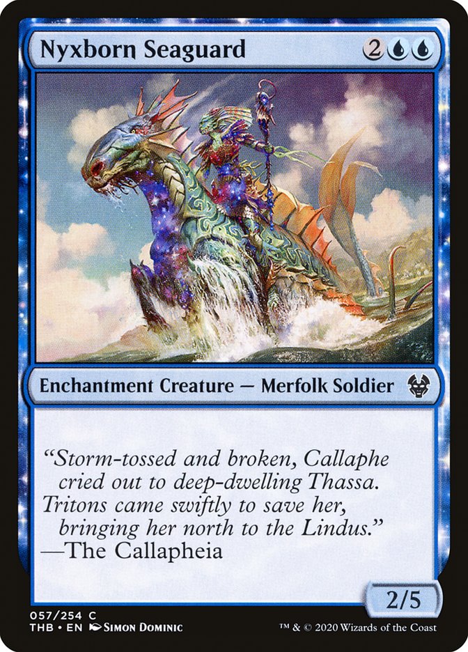 Nyxborn Seaguard 57 (Theros Beyond Death)  - Foil | Good Games Adelaide SA