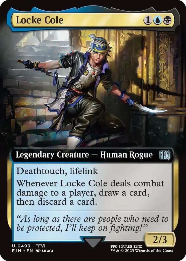 Locke Cole  499/309 (FINAL FANTASY)  - Extended Art Foil | Good Games Adelaide SA