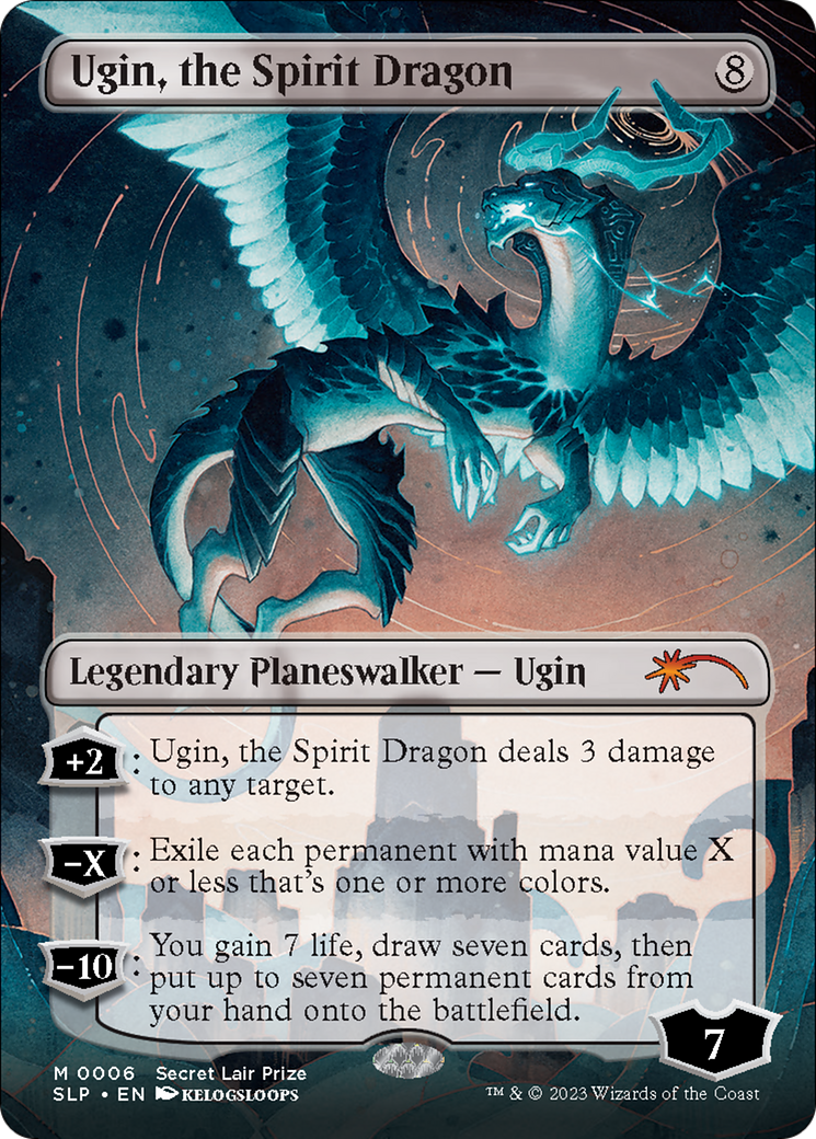 Ugin, the Spirit Dragon (Borderless) [Secret Lair Showdown] | Good Games Adelaide SA