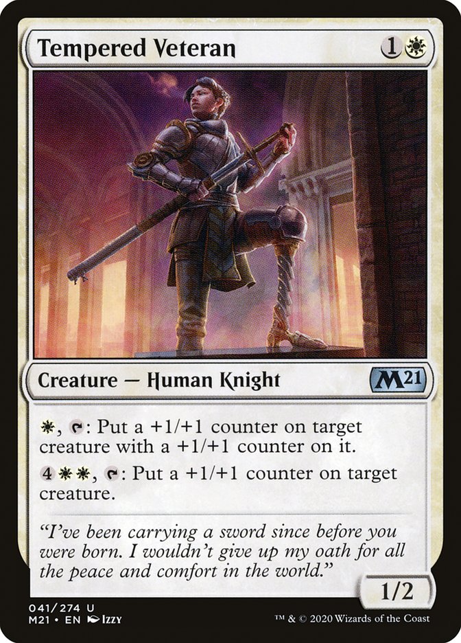 Tempered Veteran [Core Set 2021] | Good Games Adelaide SA