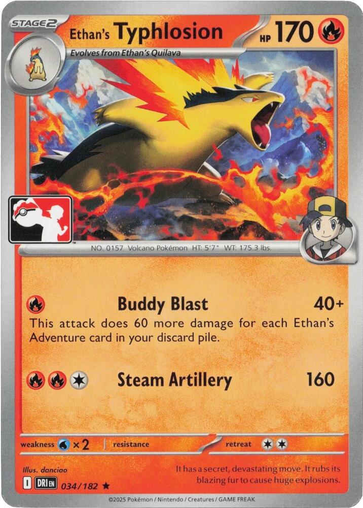 Ethan's Typhlosion Series 8 034/182 (Prize Pack Series Cards)  | Good Games Adelaide SA