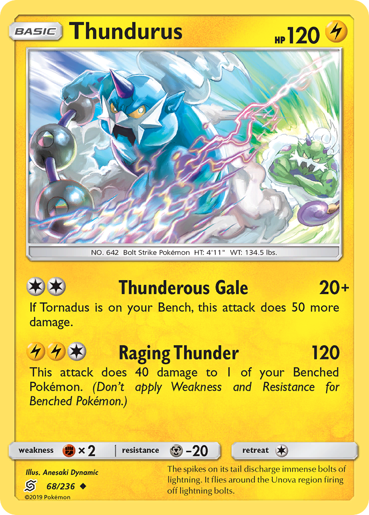 Thundurus (68/236) [Sun & Moon: Unified Minds] | Good Games Adelaide SA