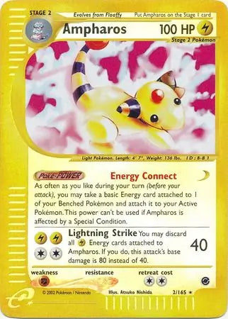 Ampharos Duplicate 002/165 (Expedition)  -  Reverse Holofoil | Good Games Adelaide SA