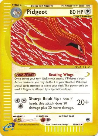 Pidgeot  059/165 (Expedition)  - Reverse Holofoil | Good Games Adelaide SA