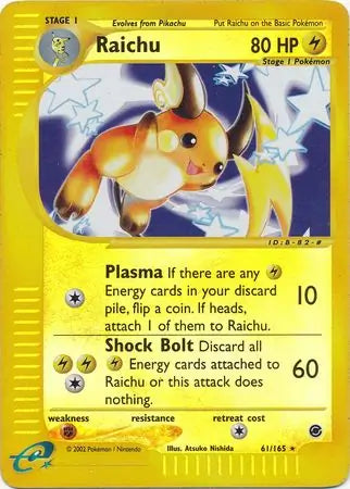 Raichu 61 061/165 (Expedition)  - Reverse Holofoil | Good Games Adelaide SA