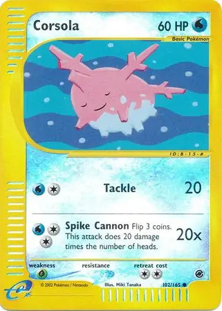Corsola 102/165 (Expedition)  - Reverse Holofoil | Good Games Adelaide SA