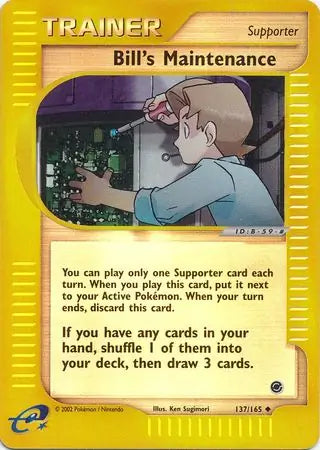 Bill's Maintenance 137/165 (Expedition)  - Reverse Holofoil | Good Games Adelaide SA