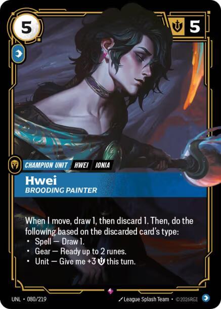 Hwei - Brooding Painter 080/219 (Unleashed)  - Foil | Good Games Adelaide SA