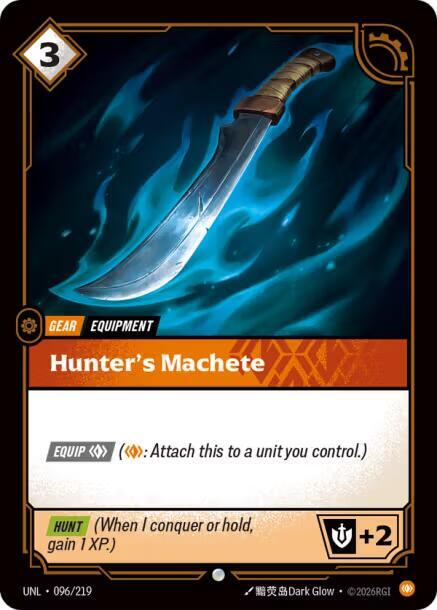 Hunters Machete 096/219 (Unleashed)  | Good Games Adelaide SA