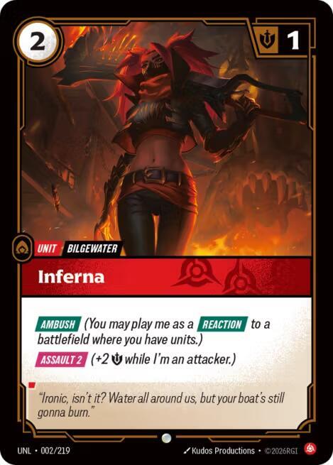 Inferna 002/219 (Unleashed)  | Good Games Adelaide SA