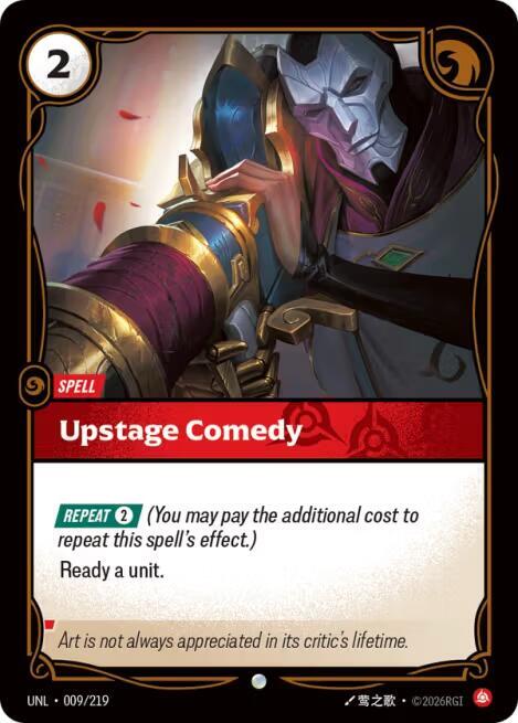 Upstage Comedy 009/219 (Unleashed)  | Good Games Adelaide SA