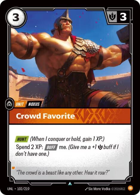 Crowd Favorite 102/219 (Unleashed)  - Foil | Good Games Adelaide SA