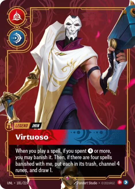 Jhin - Virtuoso 181/219 (Unleashed)  - Foil | Good Games Adelaide SA