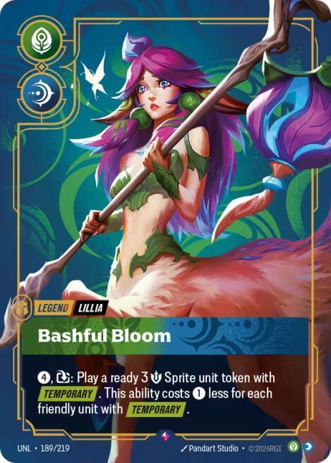Lillia - Bashful Bloom 189/219 (Unleashed)  - Foil | Good Games Adelaide SA
