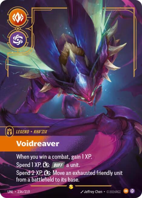 Kha'Zix - Voidreaver 236/219 (Unleashed)  - Foil | Good Games Adelaide SA