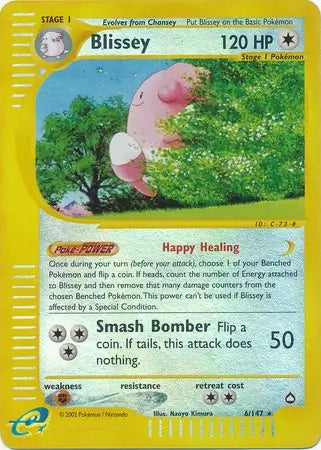 Blissey 006/147 (Aquapolis)  - Reverse Holofoil | Good Games Adelaide SA