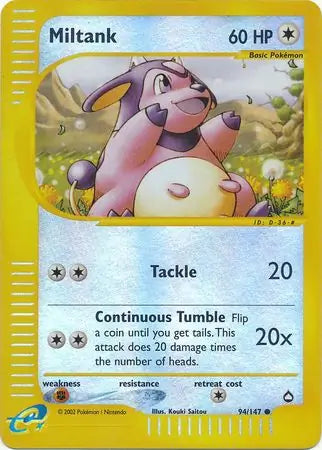 Miltank 094/147 (Aquapolis)  - Reverse Holofoil | Good Games Adelaide SA