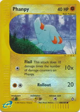 Phanpy 100/147 (Aquapolis)  - Reverse Holofoil | Good Games Adelaide SA