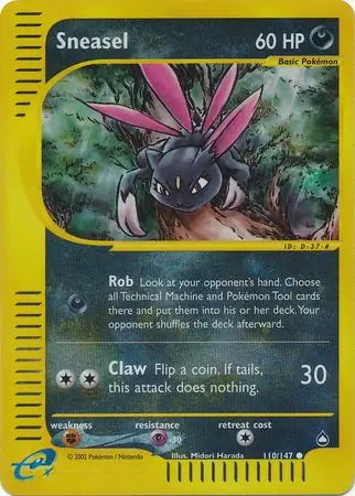 Sneasel 110/147 (Aquapolis)  - Reverse Holofoil | Good Games Adelaide SA