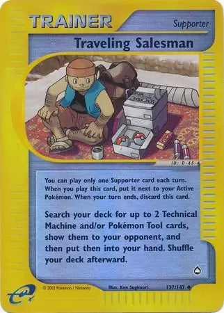 Traveling Salesman 137/147 (Aquapolis)  - Reverse Holofoil | Good Games Adelaide SA
